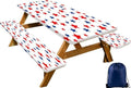 CAPSCEOLL Fitted Picnic Table Cover with Bench Covers 5ft - Stars by CAPSCEOLL