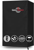 GrillTough Heavy Duty Smoker Cover, Adjustable Straps, 40 Inch Black by GrillTough