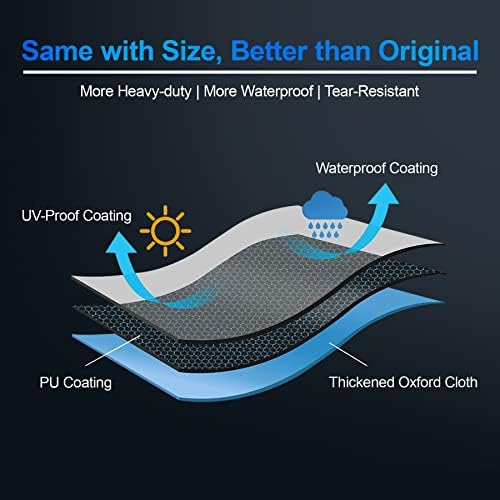 Comnova Weber Grill Cover - Q Series, Q2000/Q200/Q1000/Q100, Q2200, 2400, 1200, 1400 & More - Heavy Duty & Waterproof - Image 6