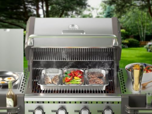 G.a HOMEFAVOR Grill Basket Set, BBQ Grill Tray, 3-Piece - Image 2