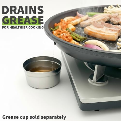 TECHEF - Stovetop Korean BBQ Non-Stick Grill Pan with Agni Portable Gas Stove Burner, Made in Korea (Grill Pan w Stove) - Image 4