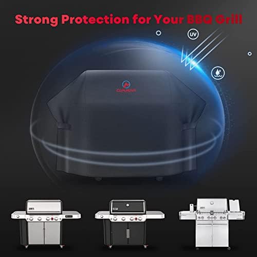 Comnova Grill Cover 82 Inch - 600D BBQ Cover for Outdoor Grill Heavy Duty and Waterproof, Large Barbecue Gas Grill Covers for Weber, Char-Broil, Nexgrill, Monument, Dyna-glo, Brinkmann and More - Image 5