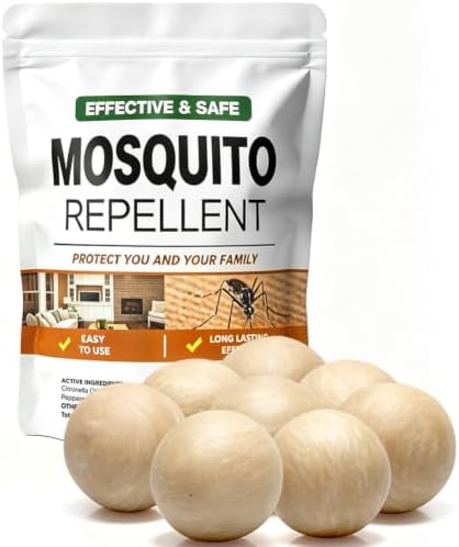 AUDQQM Mosquito Repellent Outdoor Patio, Mosquito Repellent Balls Indoor-8P by Unknown