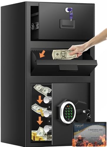 5.6 Cuft Drop Safe Box for Business, Money Safe with Quick Place Drop Slot by Sanfnz