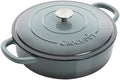 Crock-Pot Crock Pot Artisan Enameled Cast Iron Braiser W/Lid, 5 Quart, Slate Gray by Crock-PotBrand