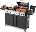 5‑Burner 74000 BTU 3‑In‑1 Propane Gas Grill Combo with Side Burner by UPHYB