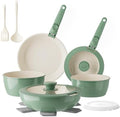 Redchef 16Pcs Ceramic Pans and Pots Set, Nonstick Cookware Set Non Toxic by Redchef