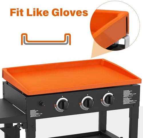 LotFancy Silicone Griddle Mat for Blackstone, 28 inch Full Coverage Silicone Griddle Cover, Heavy Duty Food Grade Grill Mat, All Year Round Protects from Dust, Dirt, Bugs, Rust - Image 3