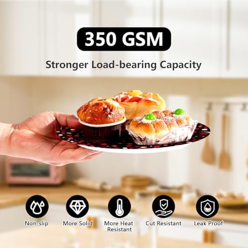 250 Pcs Black and Red Party Decorations, Serves 50 - Image 3