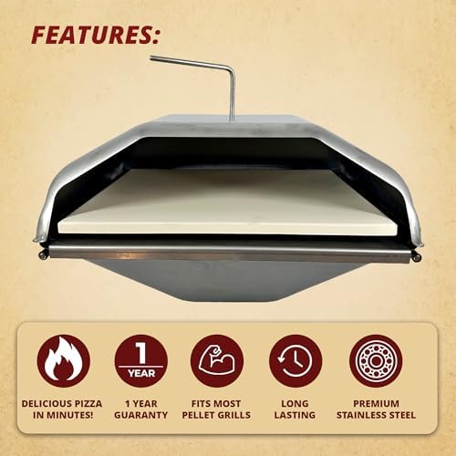 Pellethead Pizza Oven Attachment for Pellet Grills, 800°F+, SS - Image 3