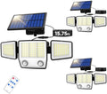 MDCMDCM Split Solar Lights Outdoor Waterproof with Dual Motion Sensors - 15.7ft Cable 3000LM Solar Security Light for Garden Patio Pathway Fence, IP65 Waterproof Solar Flood Lights for Outside by MDCMDCMSolarLightsOutdoor