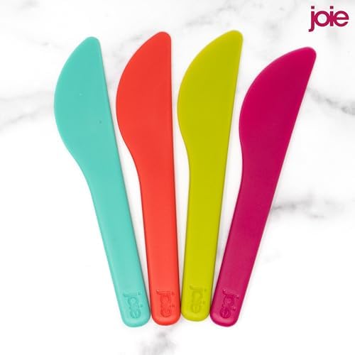Joie Spreaders Set, Reusable Plastic Knives, Strong and Durable, Ideal for Butter, Jelly, Cream Cheese and Nut Butter, Handy Kitchen Tool, BPA-Free, Assorted Colors, 4 Count (Pack of 2) - Image 6
