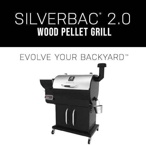 GRILLA Silverbac 2.0 Wood Pellet Grill with Wifi Controller, 692 sq in. Cooking Space, 33LB Hopper, Stainless Steel, For Grilling, Smoking, and Outdoor Cooking - Image 2