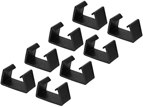 PATIKIL Patio Furniture Clips, 8 Pack 71mm Dia Sofa Rattan Furniture Clamps Wicker Fixed Connection Chair Fasteners for Outdoor Garden, Black by PATIKIL