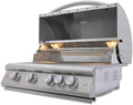 Blaze Premium LTE+ 32-Inch 4-Burner Built-In Propane Gas Grill | Stainless Steel Outdoor BBQ with Rear Infrared Burner, LED Control Knobs & Lift-Assist Hood | BLZ-4LTE3-LP by Blaze
