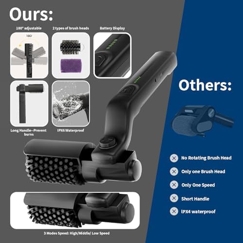 Electric Grill Brush for Outdoor Grill, Cordless BBQ Electric Grill Cleaner - Image 6