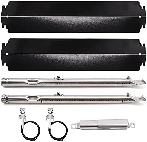 Criditpid Grill Parts Kits Compatible for Charbroil 463243812, 463270614, 463243911, 463270612, 463246909, 463244011, 2-Pack Heat Plates Tent Burner for Charbroil Tru Infrared 2 Burner Grill. by Criditpid