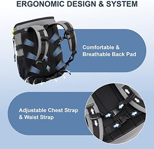 SPARTER Backpack Cooler Insulated 33/49 Can Leakproof Waterproof Bag Beach - Image 5