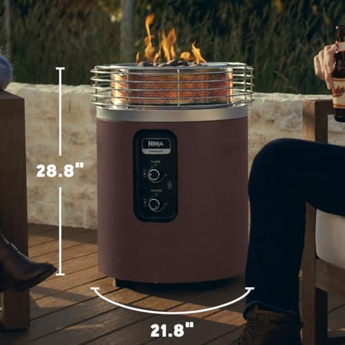 Ninja Fireside360 Fire Pit/Heater, 80,000 BTU, 3 Modes, Rust - Image 3