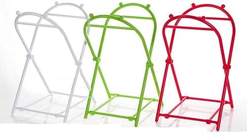 Trash Bag Holder Stand Hanging Trash Bag Rack Outdoor Portable Outside Garbage Bag Holder Frame for Laundry Garage Pantry Leaves Gardening, Green - Image 2