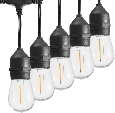 SUNTHIN 105FT Outdoor String Lights with 34 1W LED Bulbs by SUNTHIN