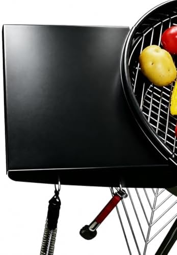 GRISUN 22 Inch Side Table Shelf for Weber Kettle Master Touch Charcoal by Grisun