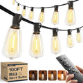 addlon 100FT(50FT*2) Outdoor String Lights ST38 LED with Remote Waterproof by addlon