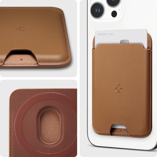 Spigen for MagSafe Wallet, Holds 2 Cards, Strong Magnet, Valentinus MagFit - Image 3