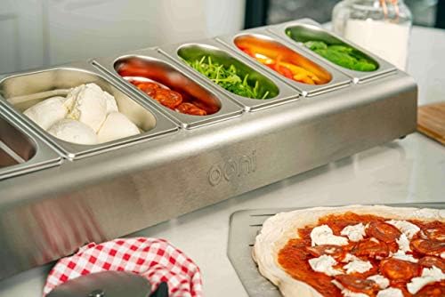 ooni Pizza Topping Station – 2 x 1.6L and 4 x 0.8L Containers with Custom Fit Lids, Pizza Oven Accessories, Outdoor Kitchen Accessories - Image 6
