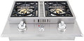 Lion Premium Grills L1707 Propane Gas Double Side Burner, 26-3/4 by 20-1/2-Inch by Unknown