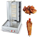 Kebab Machine Gas Vertical Grill Smokeless Barbecue Grill Stoves Stainless Steel with Burners 360° Rotation Automatic Kebab Machine for Shawarma, Chicken Roaster, Tacos Meat,style4 (Style2) by Unknown