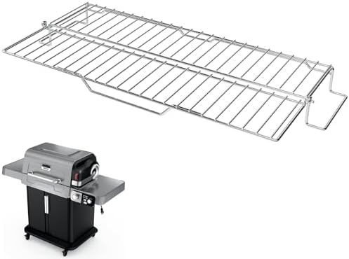 Adjustable Expandable Griddle Warming Rack for Ninja PG300 FlexFlame Grill by SafBbcue