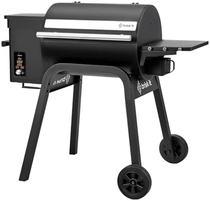 Brisk It Zelos-450 Wood Pellet Grill & Smoker, 450 Sq In, WiFi and A.I. by BriskItLabs