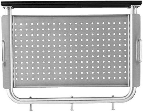 Pit Boss Deluxe Stainless Steel Grill Side Shelf – Removable Prep Tray with Tool Hooks – 19.02" L x 14.81" W x 2.76" H - Image 2