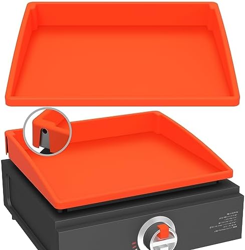 BESSIO Silicone Griddle Mat Cover for Blackstone Griddle 17 Inch Orange by BESSIO