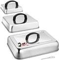 Leonyo Heavy Duty Stainless Steel Griddle Basting Cover Dome, 3 Pack by Leonyo