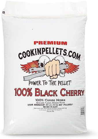 CookinPellets 40-Pound Premium All-Natural Black Cherry Hardwood Grill Smoker Wood Pellets, No Bark or Fillers, for BBQ, Meat, and Veggies (5 Pack) - Image 2