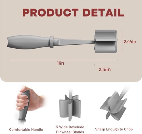 PGYARD Meat Chopper Hamburger Grinder, Kitchen Smasher for Ground Beef - Image 2