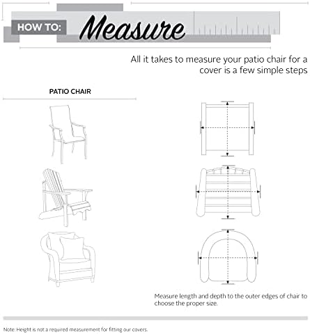 Classic Accessories Veranda Water-Resistant 26 Inch Patio Bar Chair & Stool Cover, Outdoor Chair Covers - Image 4