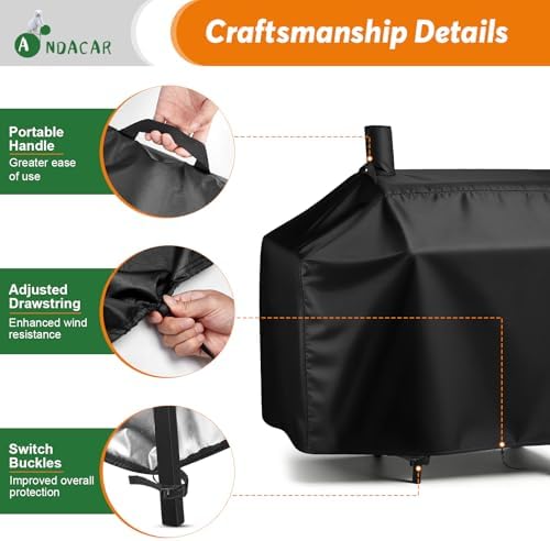 Charcoal Grill Cover 54 Inch for CC1830W 30 Charcoal Grill - Image 5