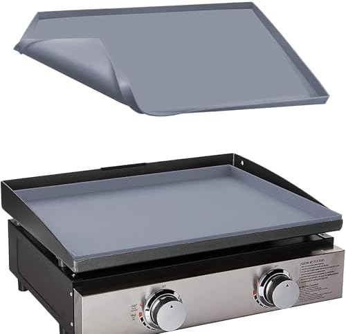 22" Silicone Griddle Mat for Blackstone 22 Inch Grill, Heavy Duty Food Grade Silicone Griddle Cover, Protect Your Grill from Dirt & Rust All Year Round (Gray) by Protebox