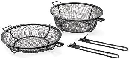 Outset 76182 Chef's Jumbo Outdoor Grill Basket and Skillet with Removable Handles - Image 6
