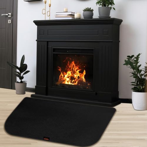 Fireplace Hearth Rug, 42 X 24 inches Fireproof Fireplace Mat - Image 2