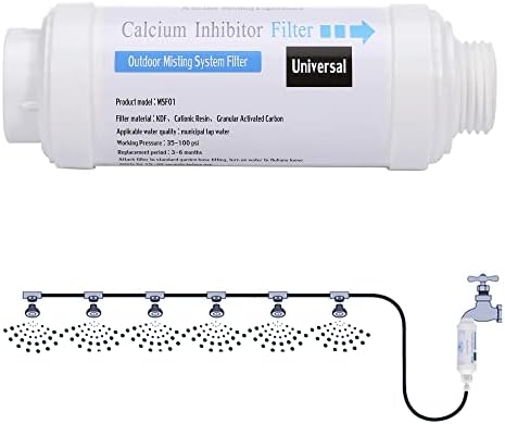 CozyCabin Mist Calcium Inhibitor Filter Outdoor Misting System Filter, Prevent Nozzles Clogging for Garden Patio Mister by CozyCabin