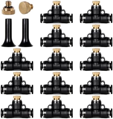 12 Pack Brass Misting Nozzles Outdoor Cooling System by NFAMRZCAR