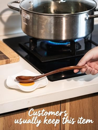 Miamolo Ceramic Spoon Holder for Stove Top, Fits Ladles & Spatulas, No Mess - Image 3