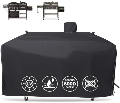 QuliMetal GC7000 Grill Cover for Smoke Hollow 4 in 1 Combo Grill PS9900 by QuliMetal
