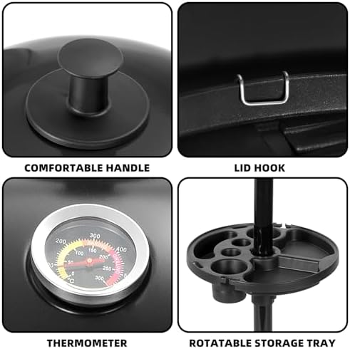 Electric Grill Outdoor/Indoor,Portable BBQ Grill with Nonstick Surface - Image 4