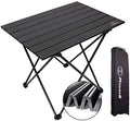 MSSOHKAN Camping Table Folding Portable Camp Side Table Aluminum Lightweight Carry Bag Beach Outdoor Hiking Picnics BBQ Cooking Dining Kitchen Black Medium by MSSOHKAN