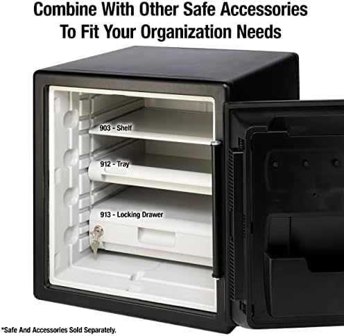 SentrySafe Locking Drawer for SFW082 and SFW123 Safes, Multi-Positional Shelf Accessory for 0.8 and 1.2 Cubic Feet Safes, 913 - Image 7